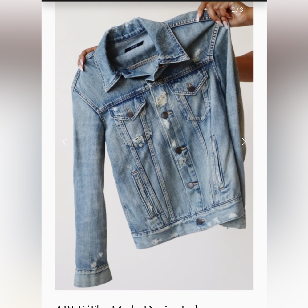 Able The Merly Denim Jacket size S